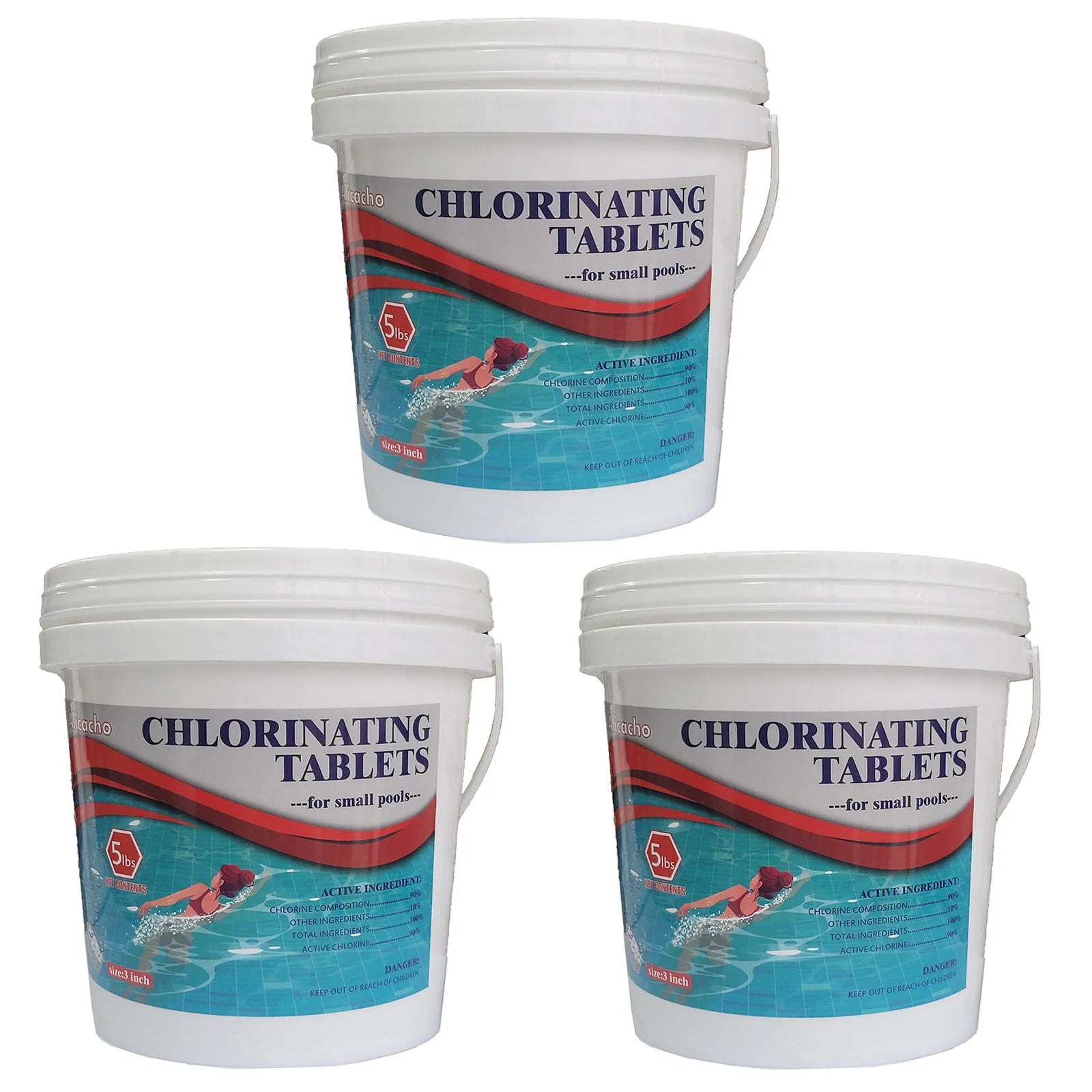 15 lbs 3" Inch Chlorine Tablets (33 Tabs) Chloroclean