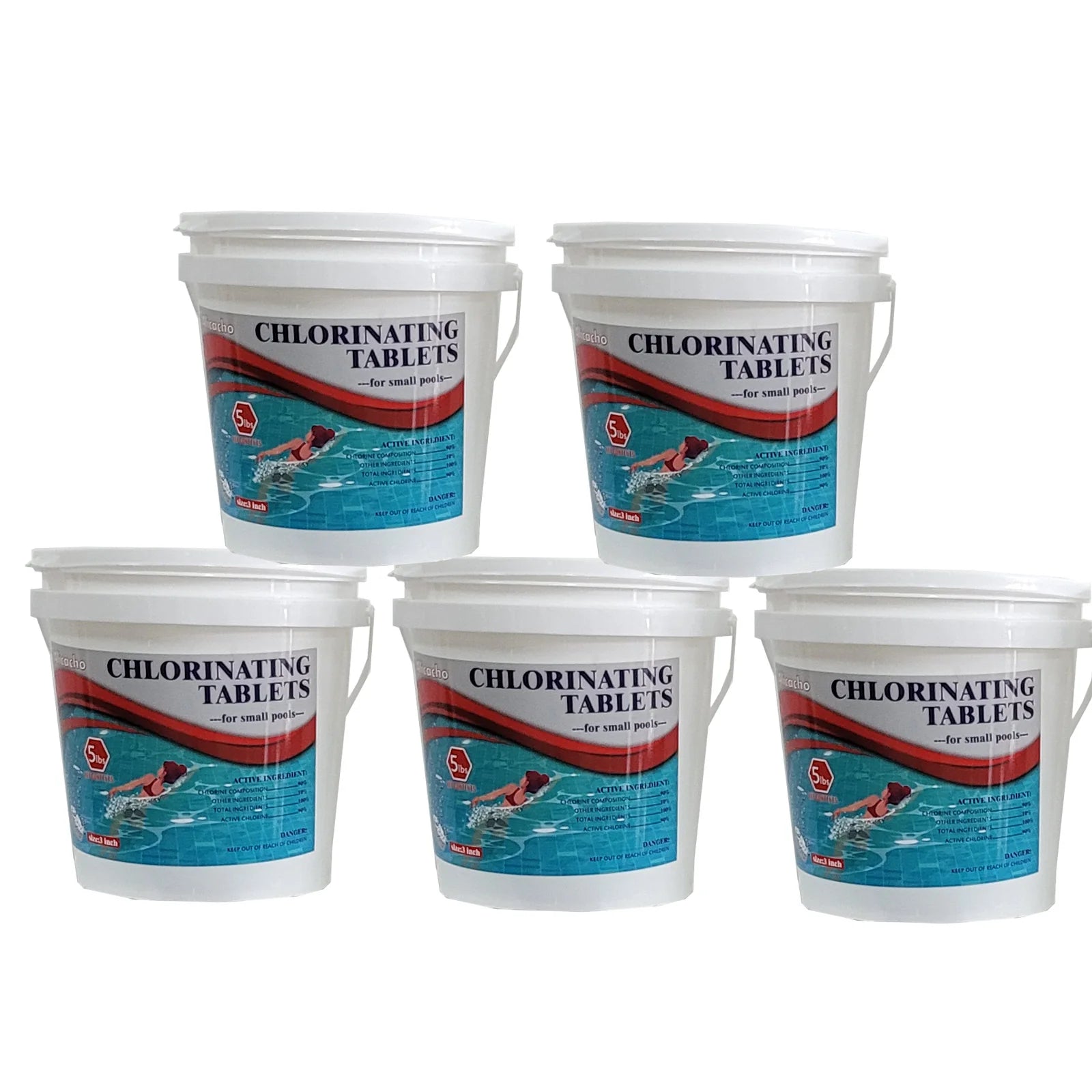 25 lbs 3" Inch Chlorine Tablets (25 lbs, 55 Tabs) Chloroclean