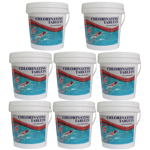 40 Pounds: (88) 3" Inch Chlorine Tablets (8 Buckets)